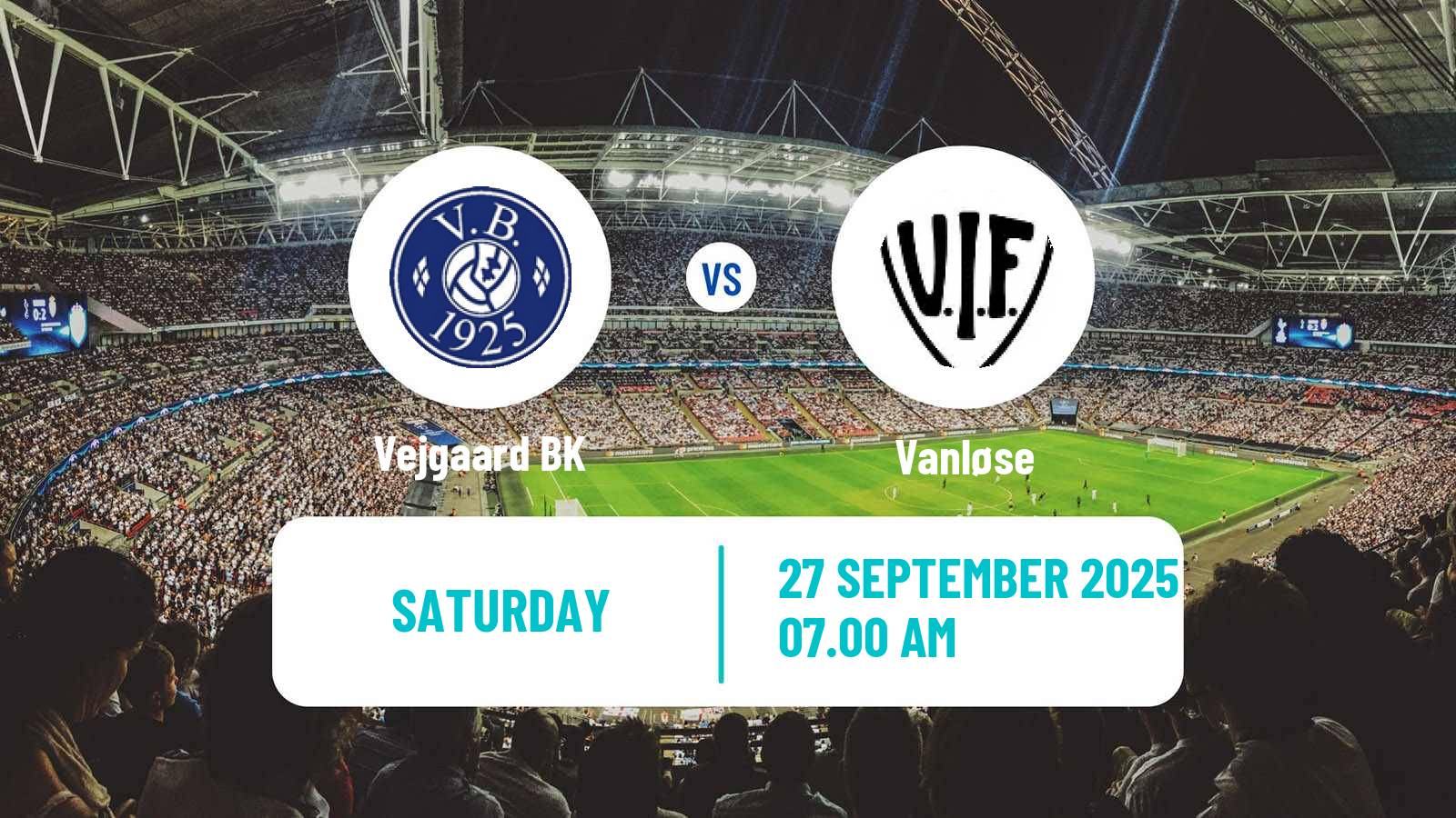 Soccer Danish 3 Division Vejgaard - Vanløse
