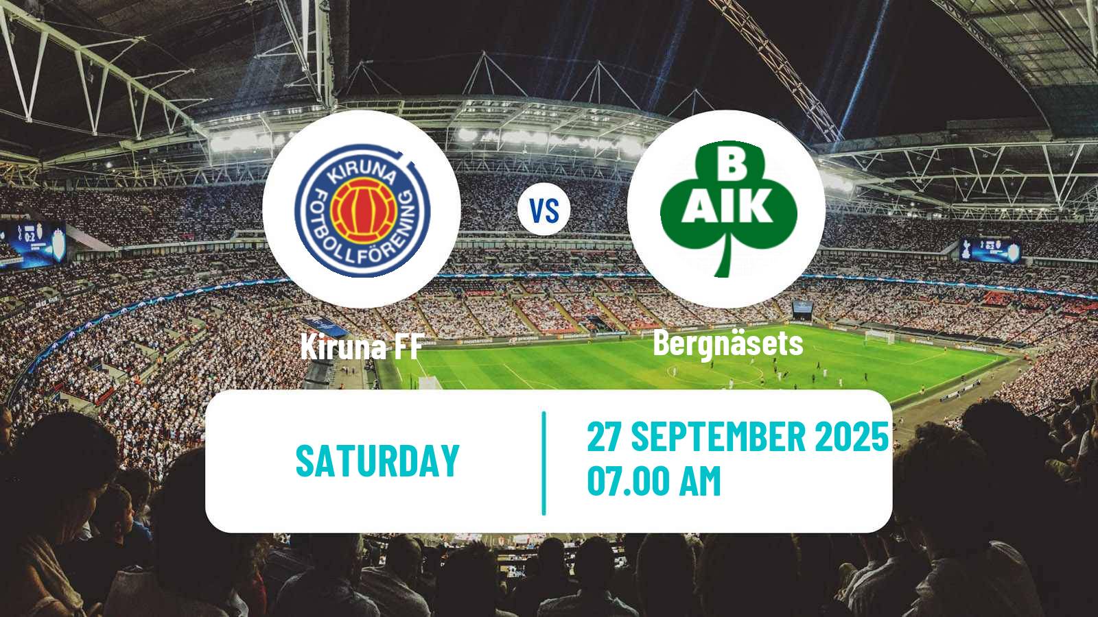 Soccer Swedish Division 2 - Norrland Kiruna - Bergnäsets