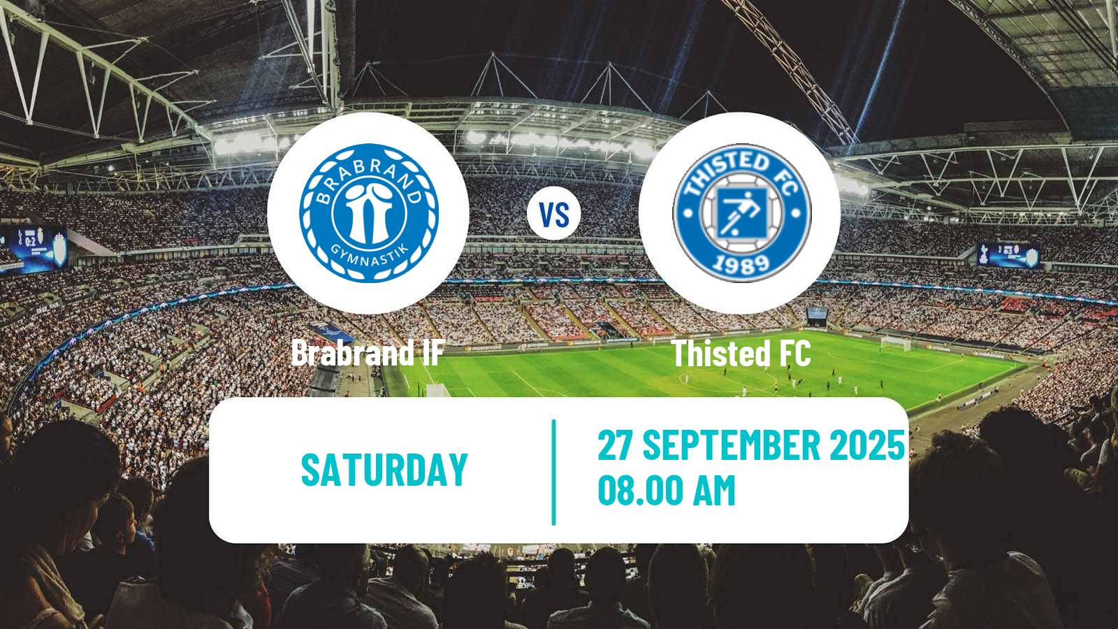 Soccer Danish 2 Division Brabrand - Thisted