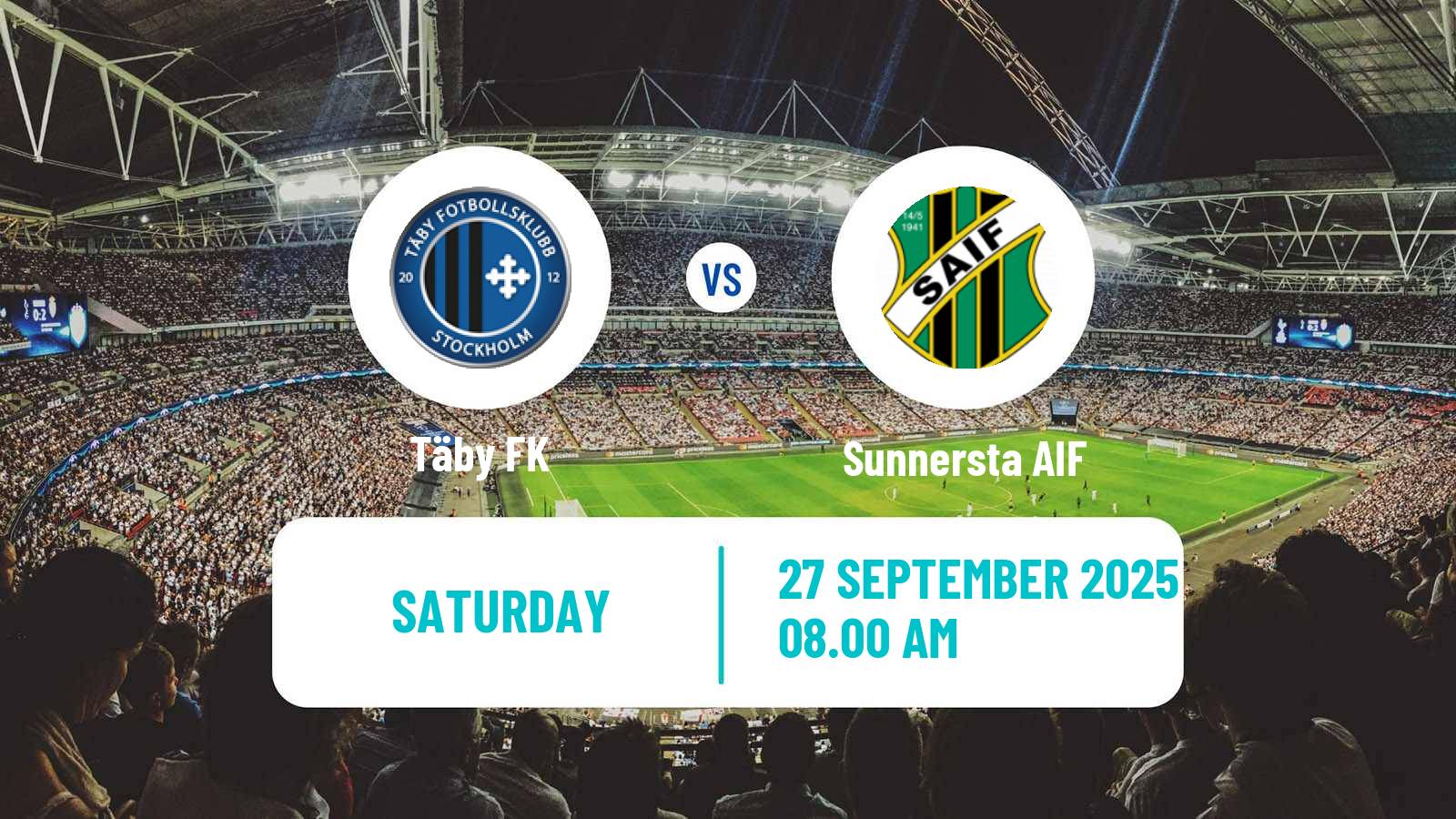 Soccer Swedish Division 2 - Norra Svealand Täby - Sunnersta AIF