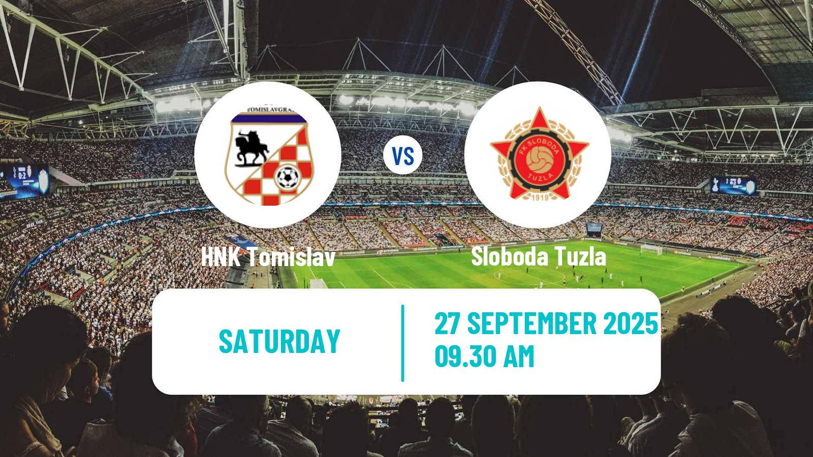 Soccer Bosnian Prva Liga FBiH Tomislav - Sloboda Tuzla