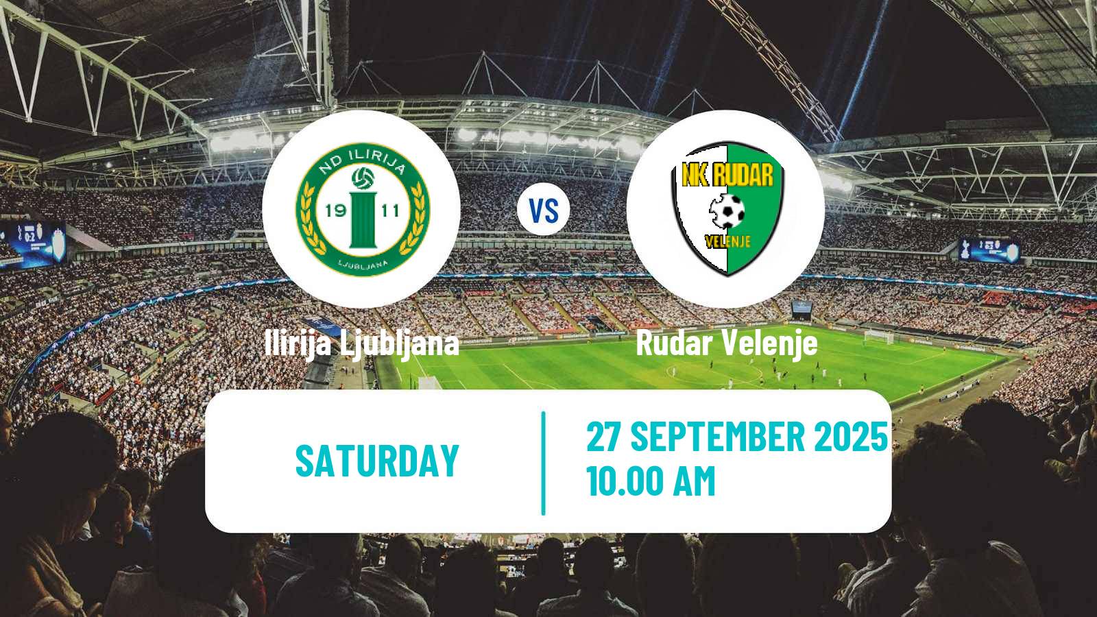 Soccer Slovenian 2 SNL Ilirija Ljubljana - Rudar Velenje