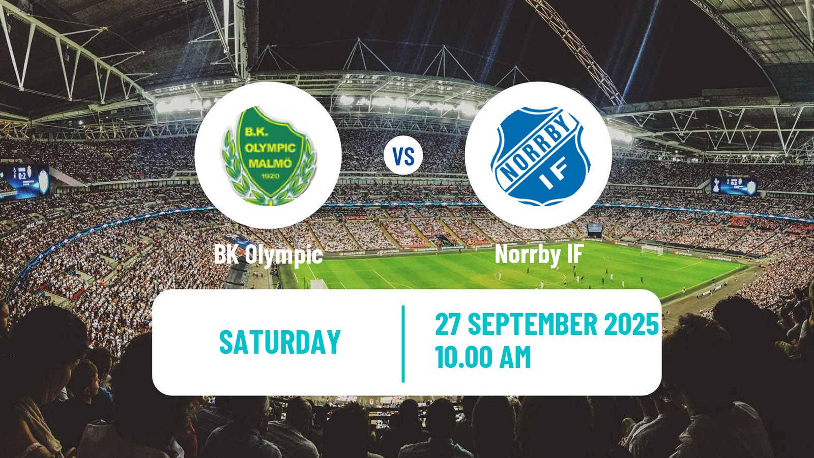Soccer Swedish Division 1 Södra Olympic - Norrby