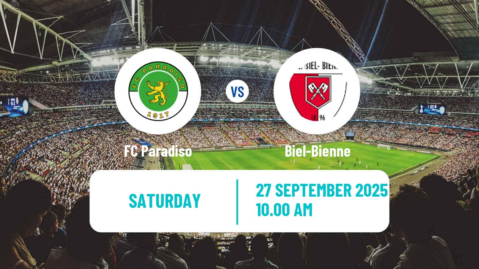 Soccer Swiss Promotion League Paradiso - Biel-Bienne