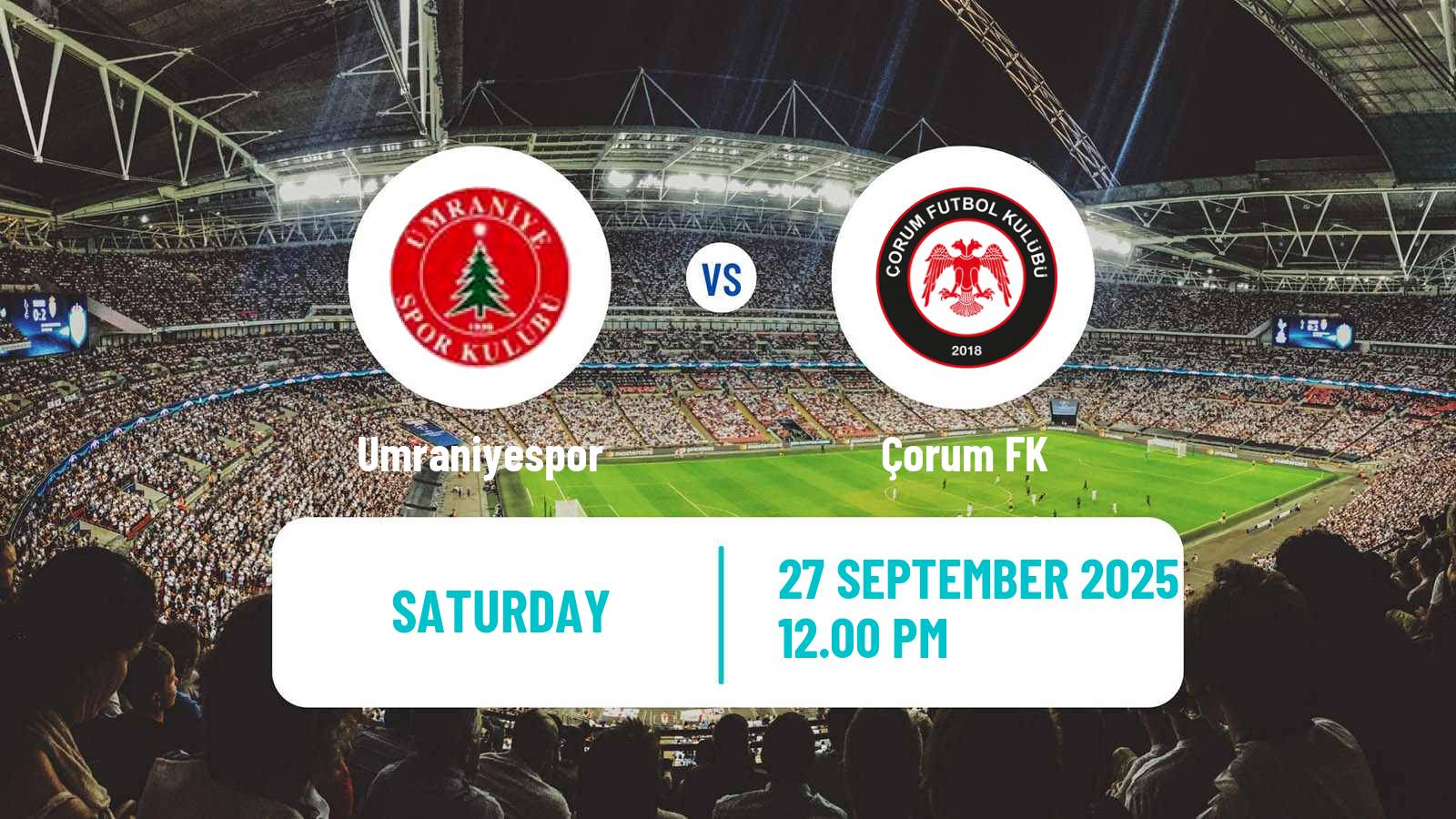 Soccer Turkish First League Umraniyespor - Çorum