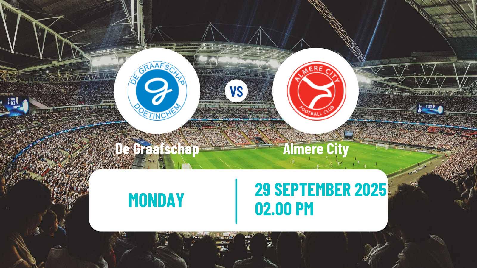 Soccer Dutch Eerste Divisie De Graafschap - Almere City
