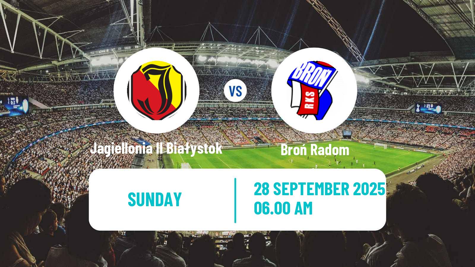 Soccer Polish Division 3 - Group I Jagiellonia II Białystok - Broń Radom
