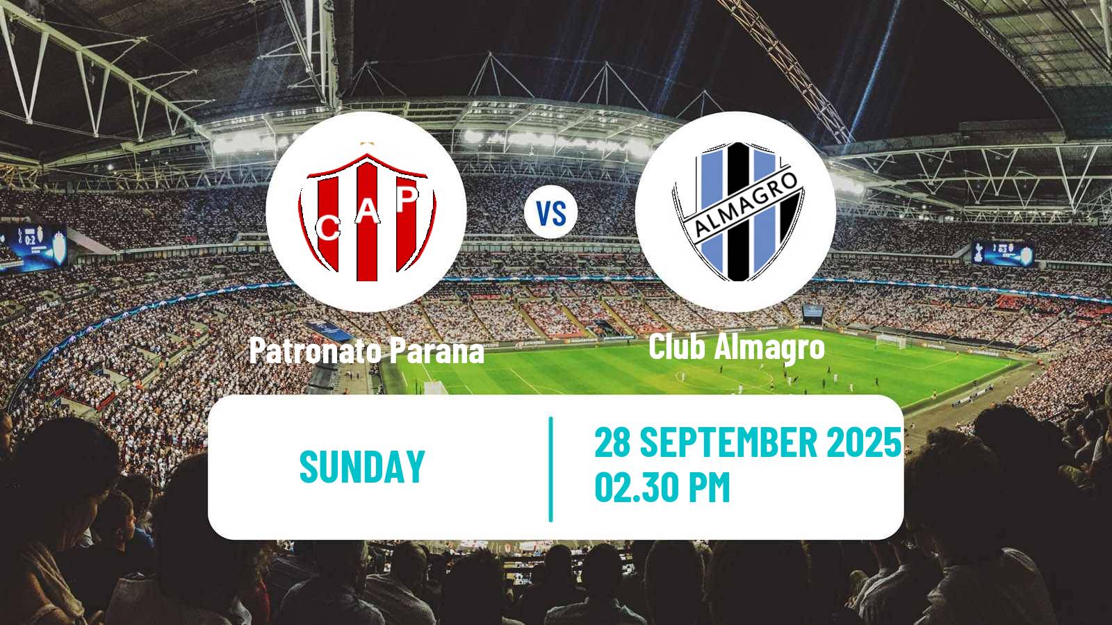 Soccer Argentinian Primera Nacional Patronato Parana - Club Almagro