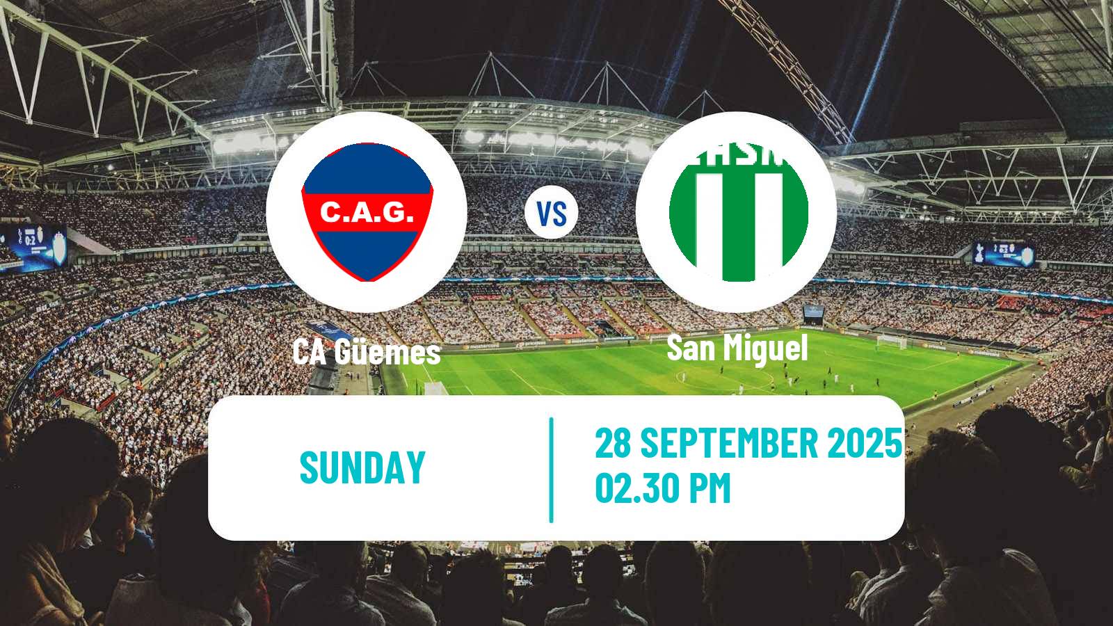 Soccer Argentinian Primera Nacional Güemes - San Miguel