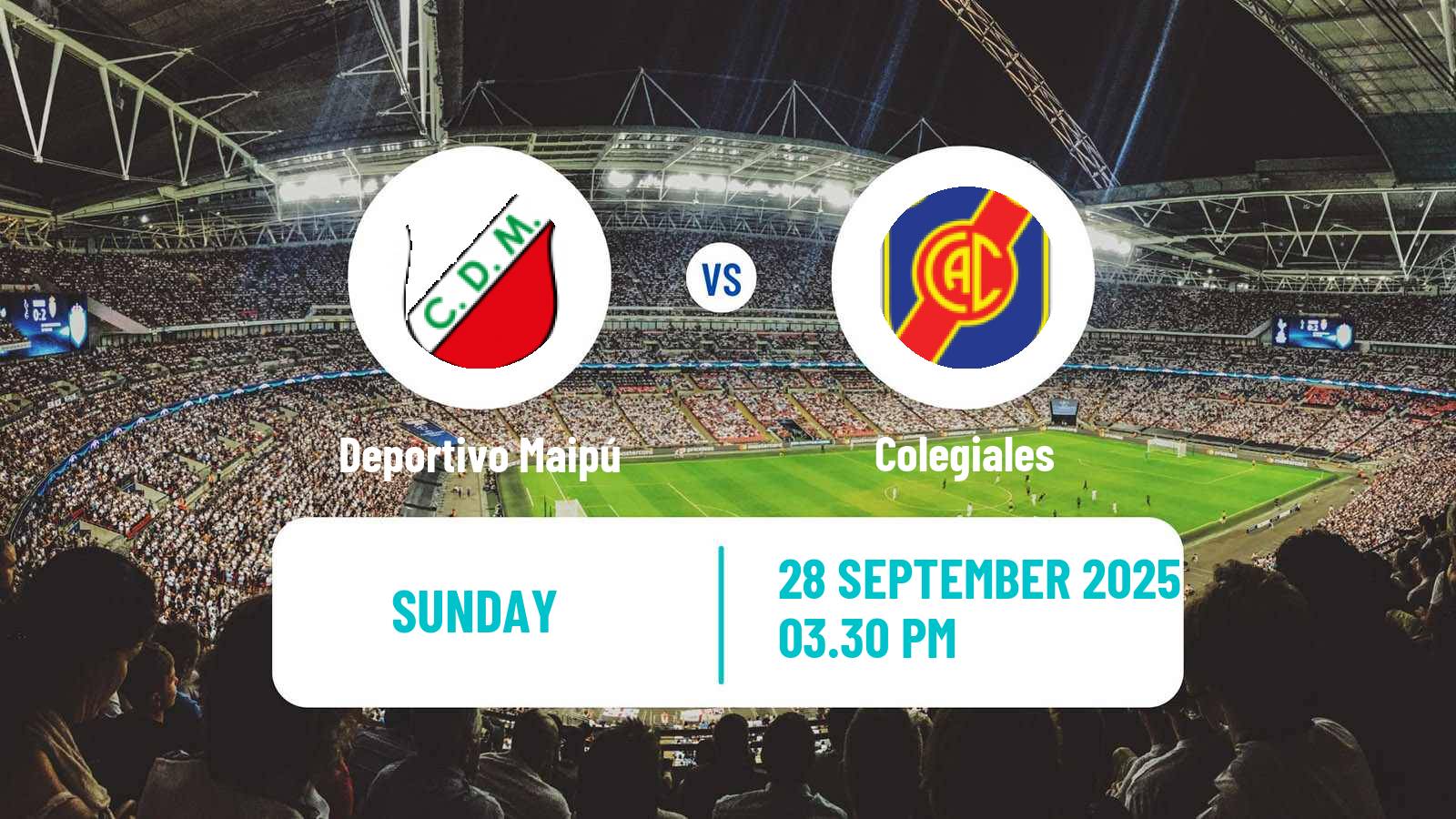 Soccer Argentinian Primera Nacional Deportivo Maipú - Colegiales