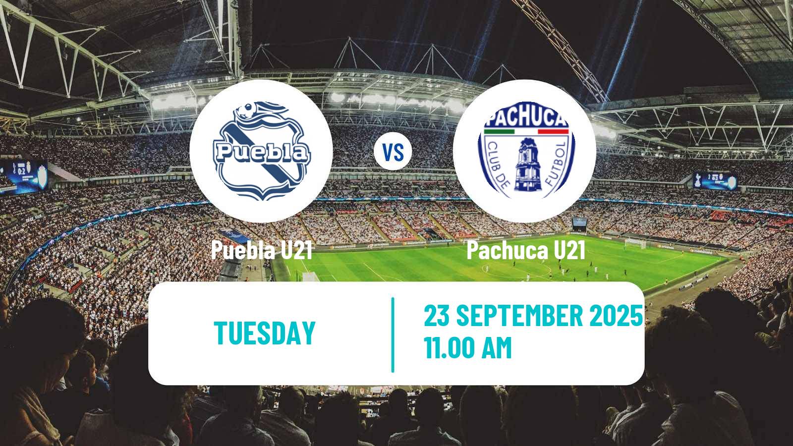 Soccer Mexican Liga MX U23 Puebla U21 - Pachuca U21