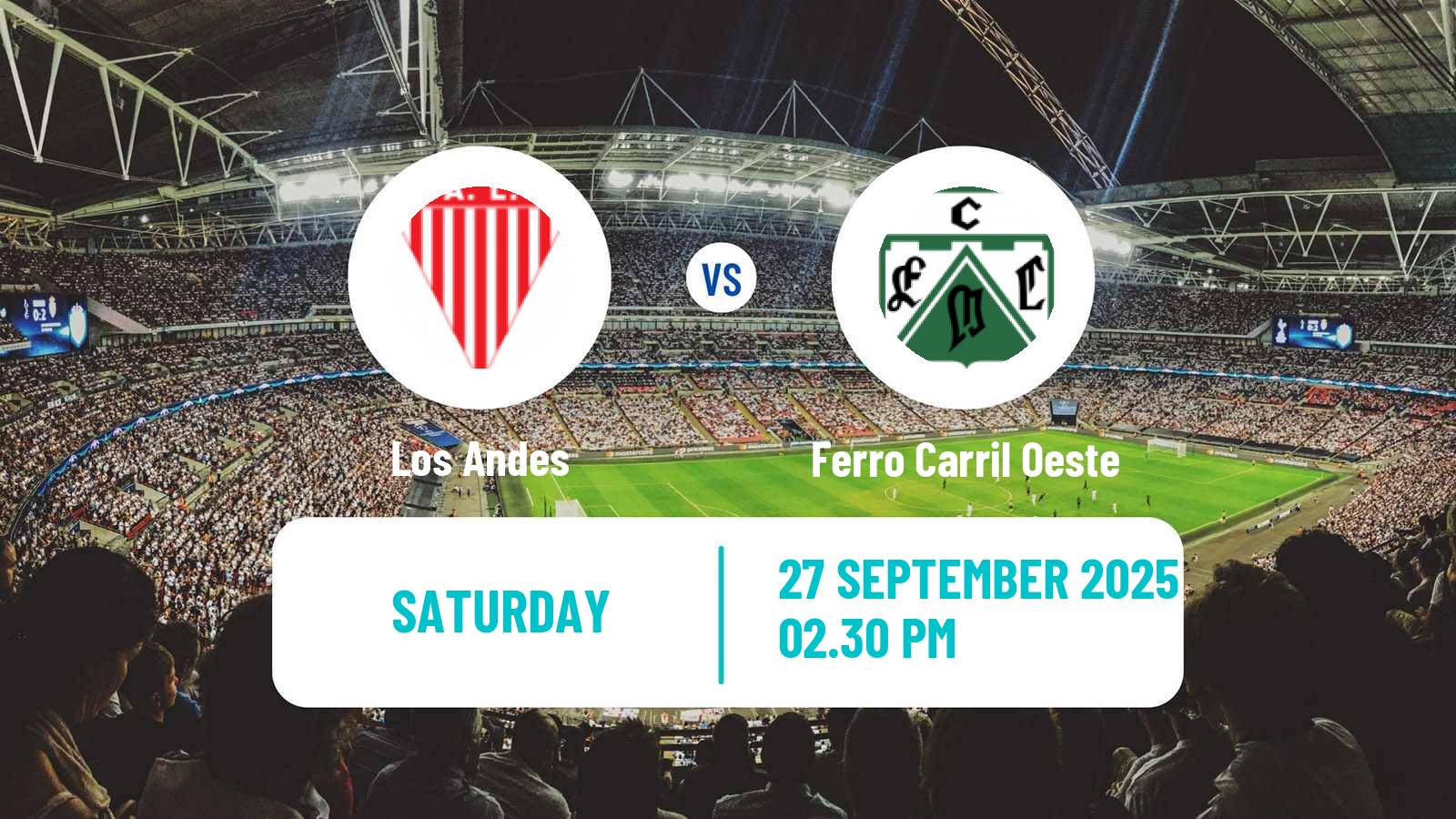 Soccer Argentinian Primera Nacional Los Andes - Ferro Carril Oeste