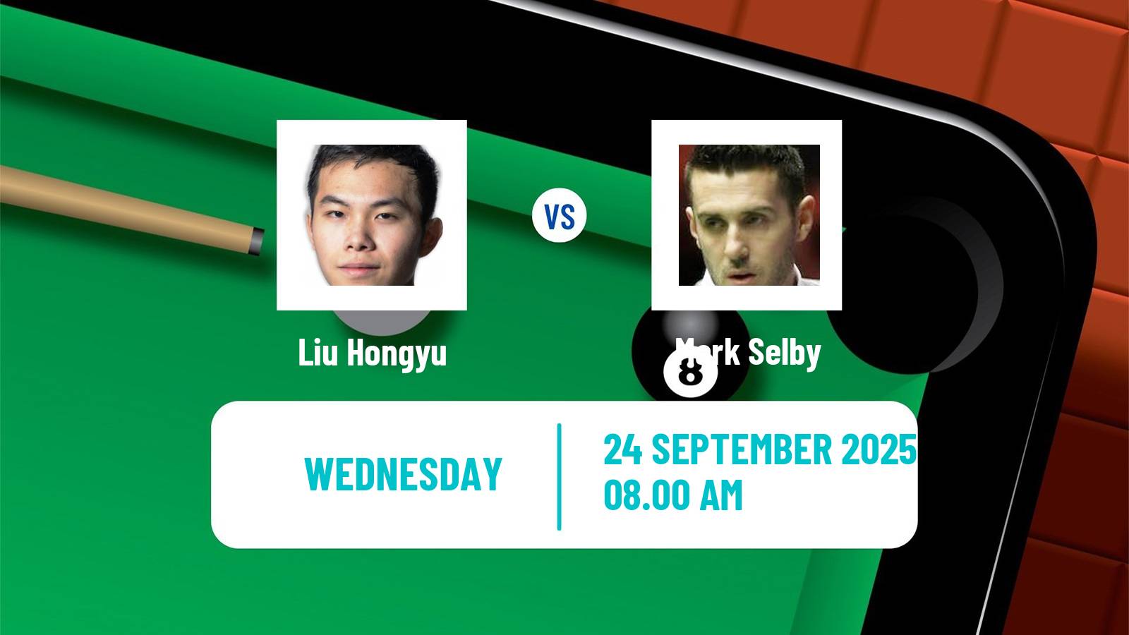 Snooker British Open Liu Hongyu - Mark Selby