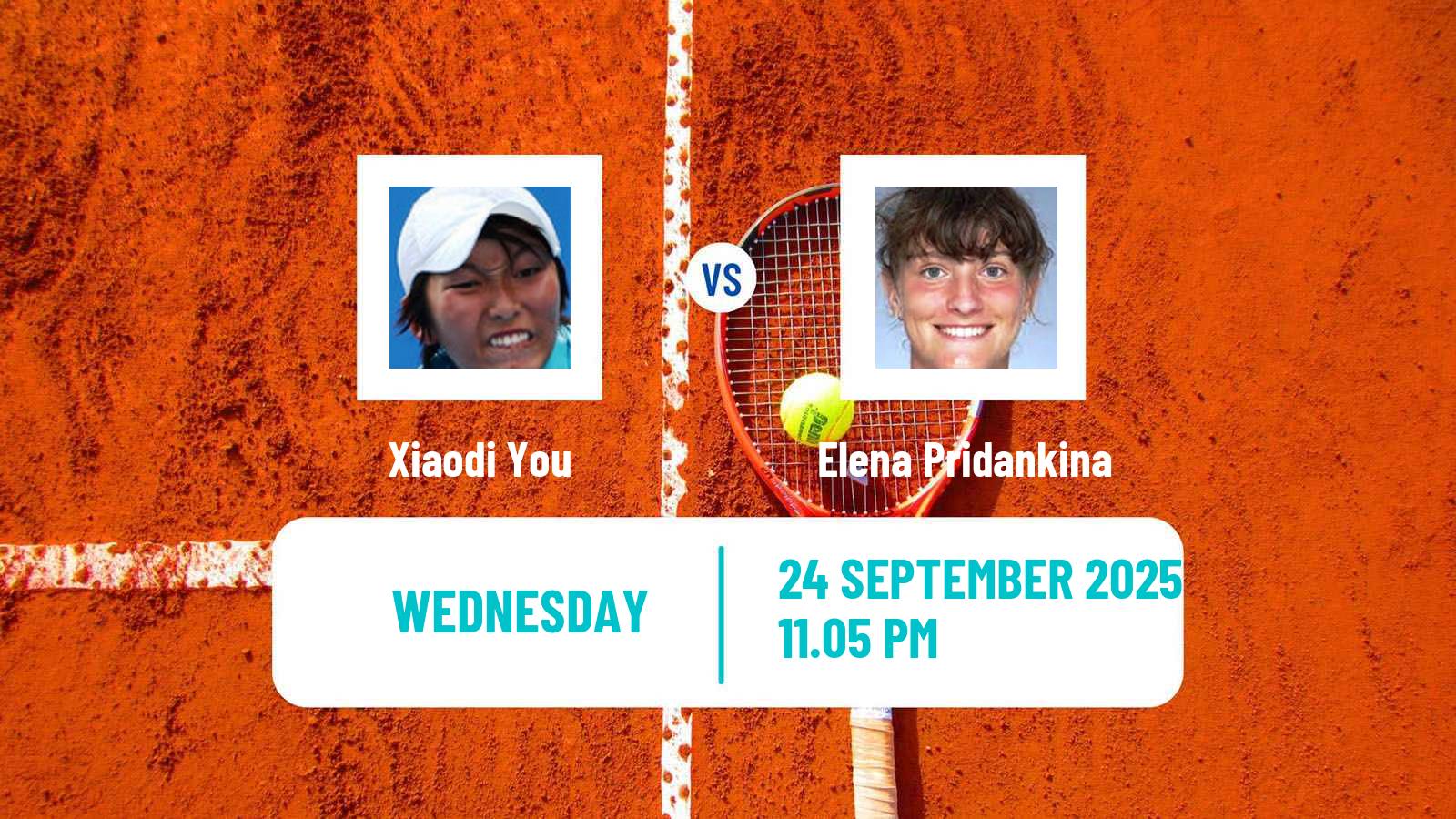 Tennis Jingshan Challenger Women Xiaodi You - Elena Pridankina
