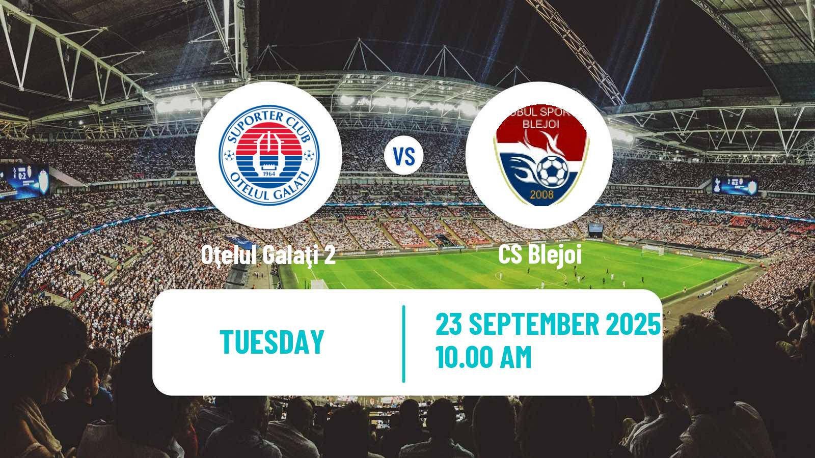 Soccer Romanian Liga 3 - Seria 2 Oţelul Galaţi 2 - Blejoi