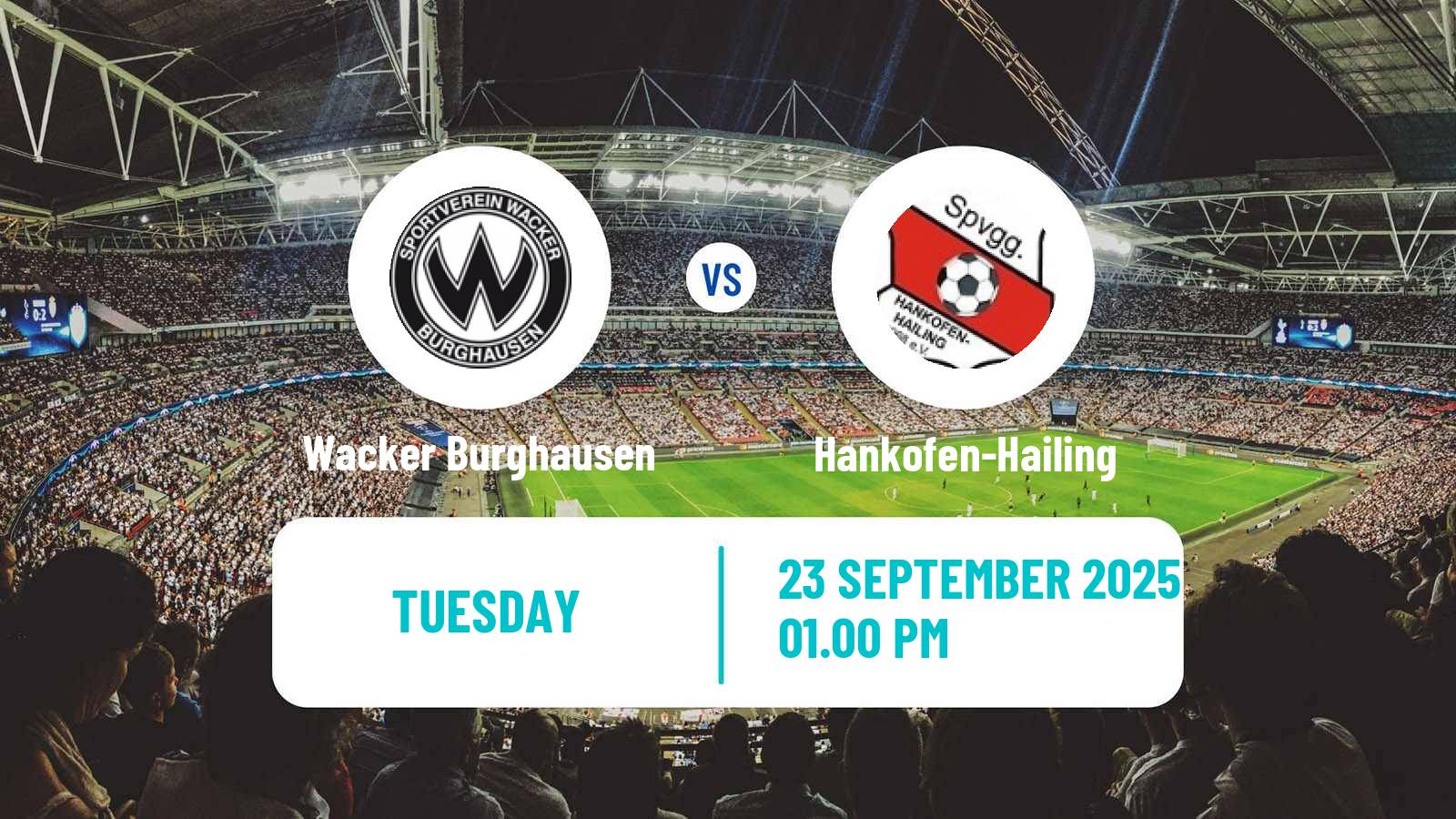 Soccer German Regionalliga Bayern Wacker Burghausen - Hankofen-Hailing