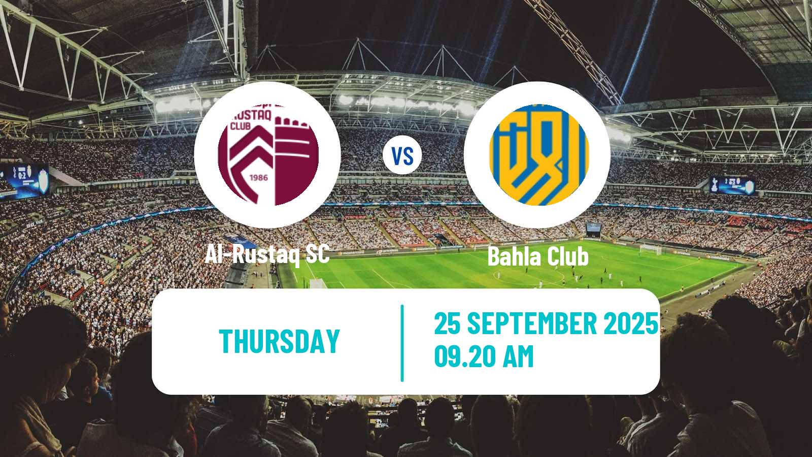 Soccer Omani League Al-Rustaq - Bahla