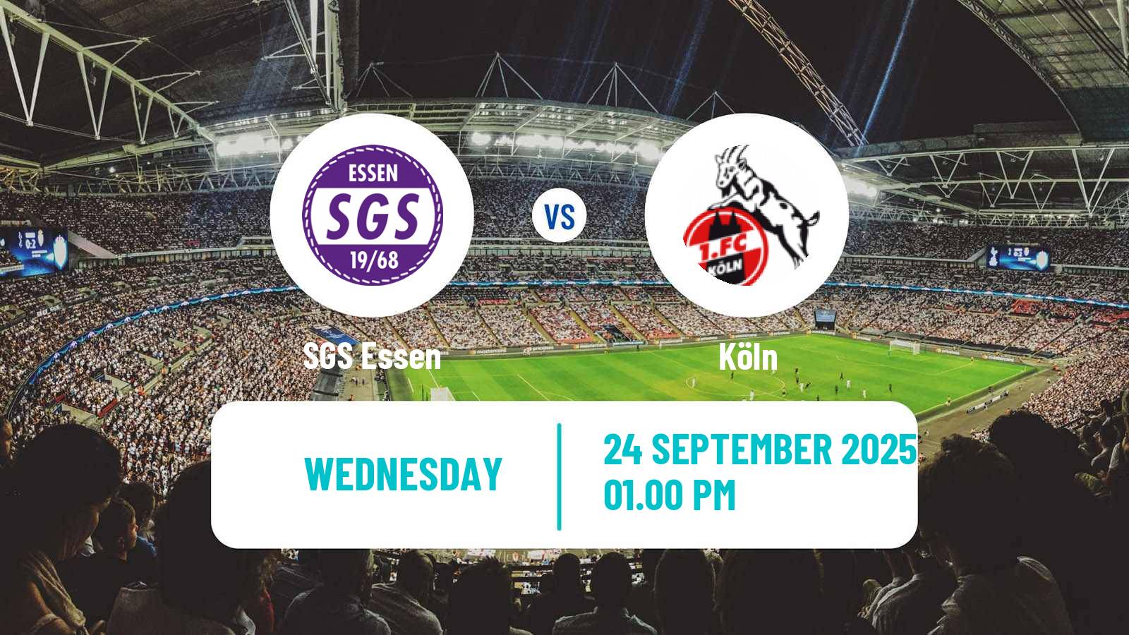 Soccer German Bundesliga Women SGS Essen - Köln