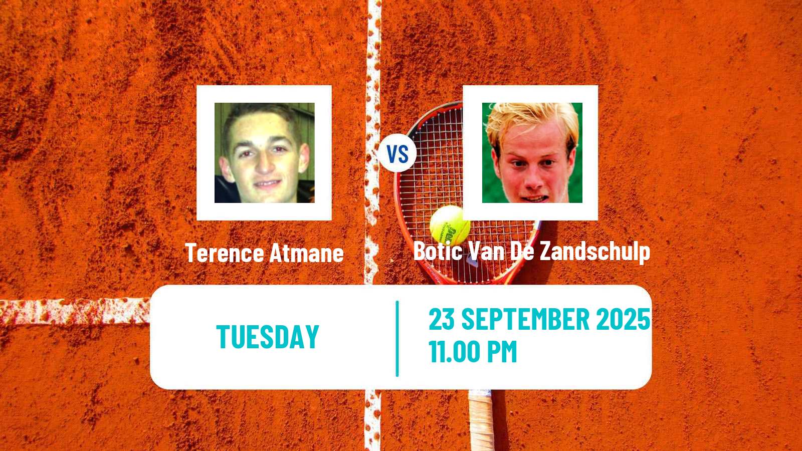 Tennis ATP Beijing Terence Atmane - Botic Van De Zandschulp