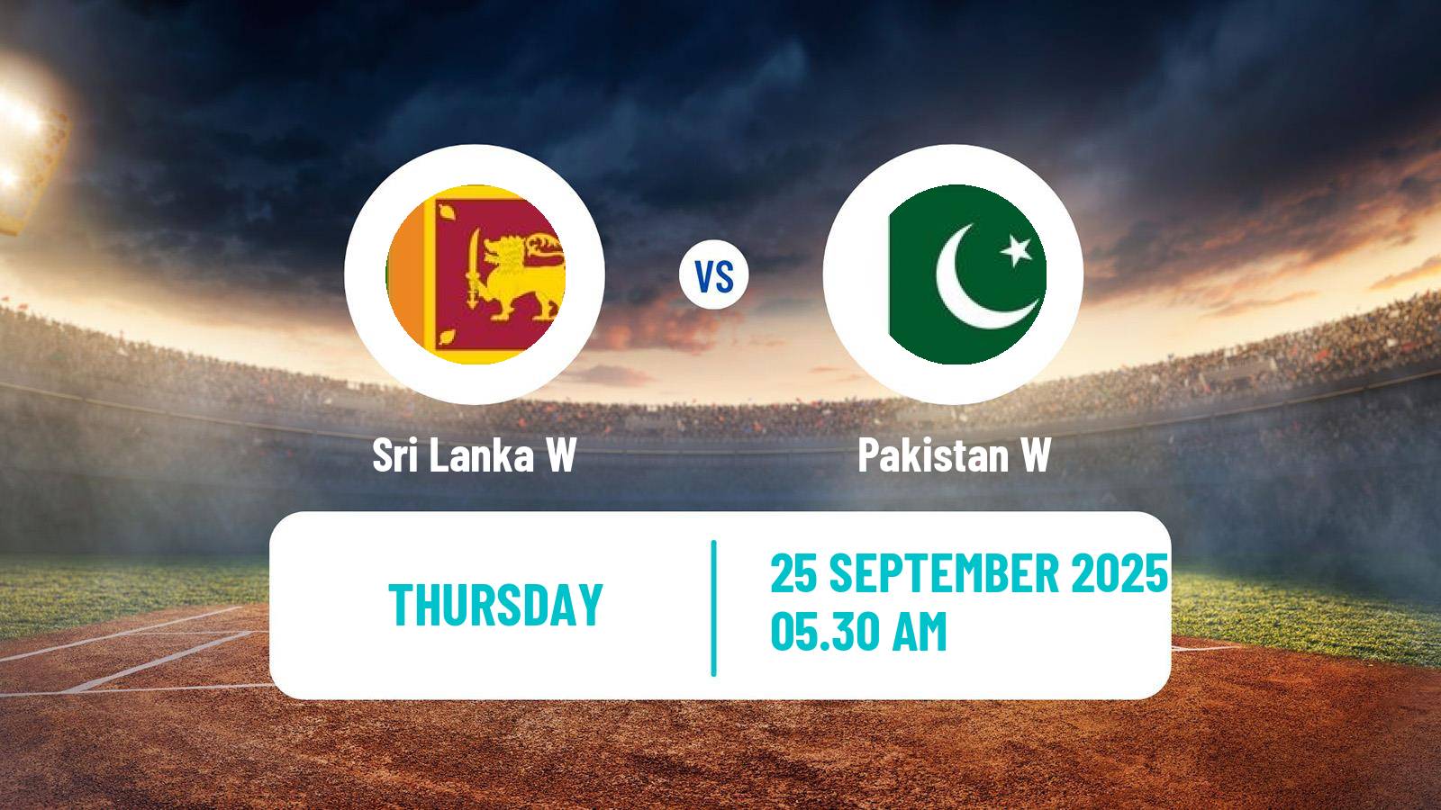 Cricket ICC World Cup Women Sri Lanka W - Pakistan W