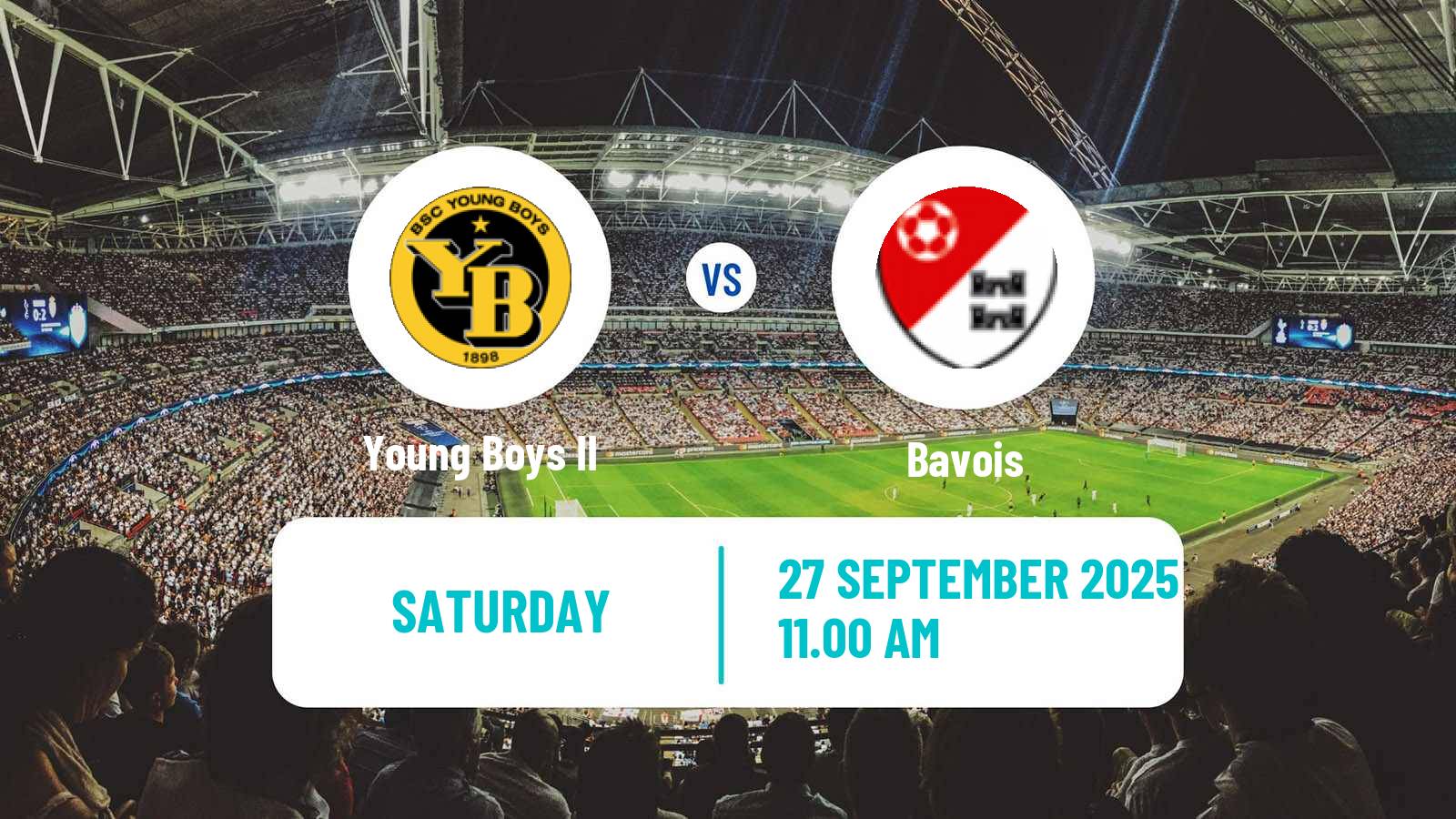 Soccer Swiss Promotion League Young Boys II - Bavois