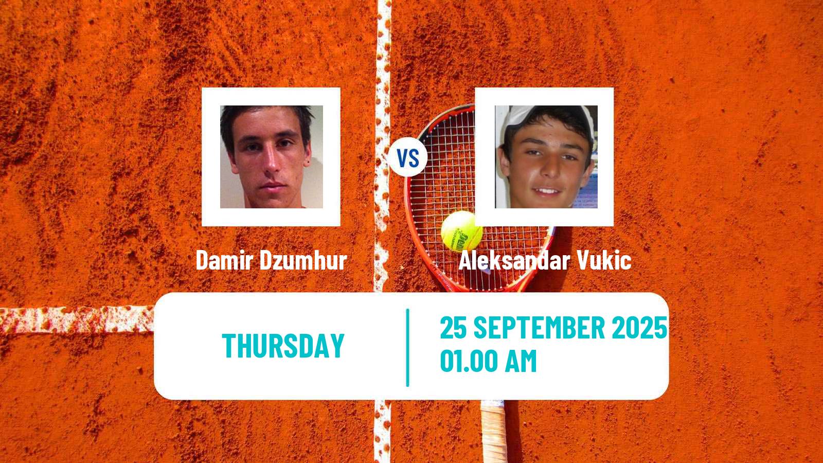 Tennis ATP Tokyo Damir Dzumhur - Aleksandar Vukic