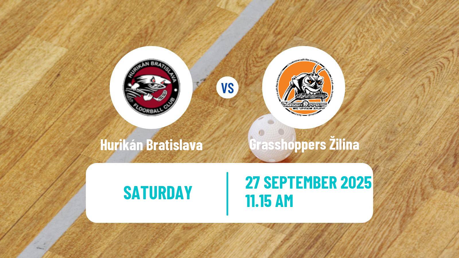 Floorball Slovak Extraliga Floorball Hurikán Bratislava - Grasshoppers Žilina