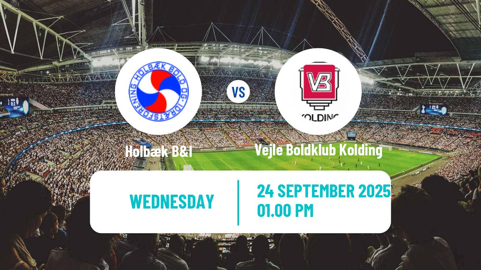 Soccer Danish Landspokal Cup Holbæk - Vejle Boldklub Kolding