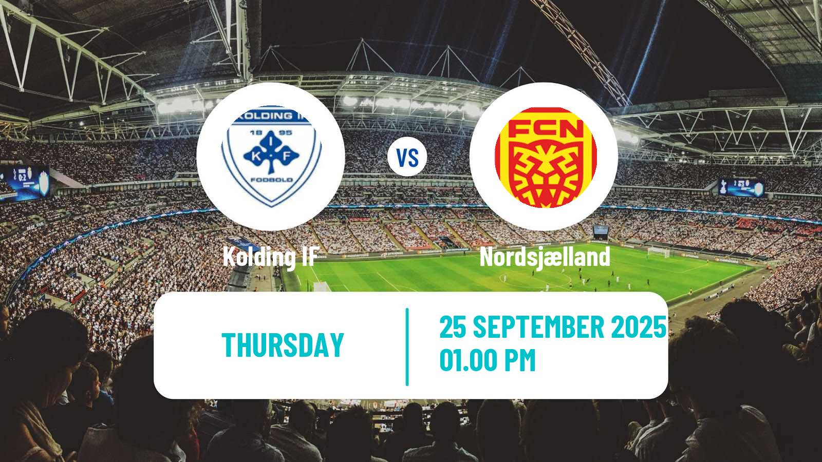 Soccer Danish Landspokal Cup Kolding IF - Nordsjælland