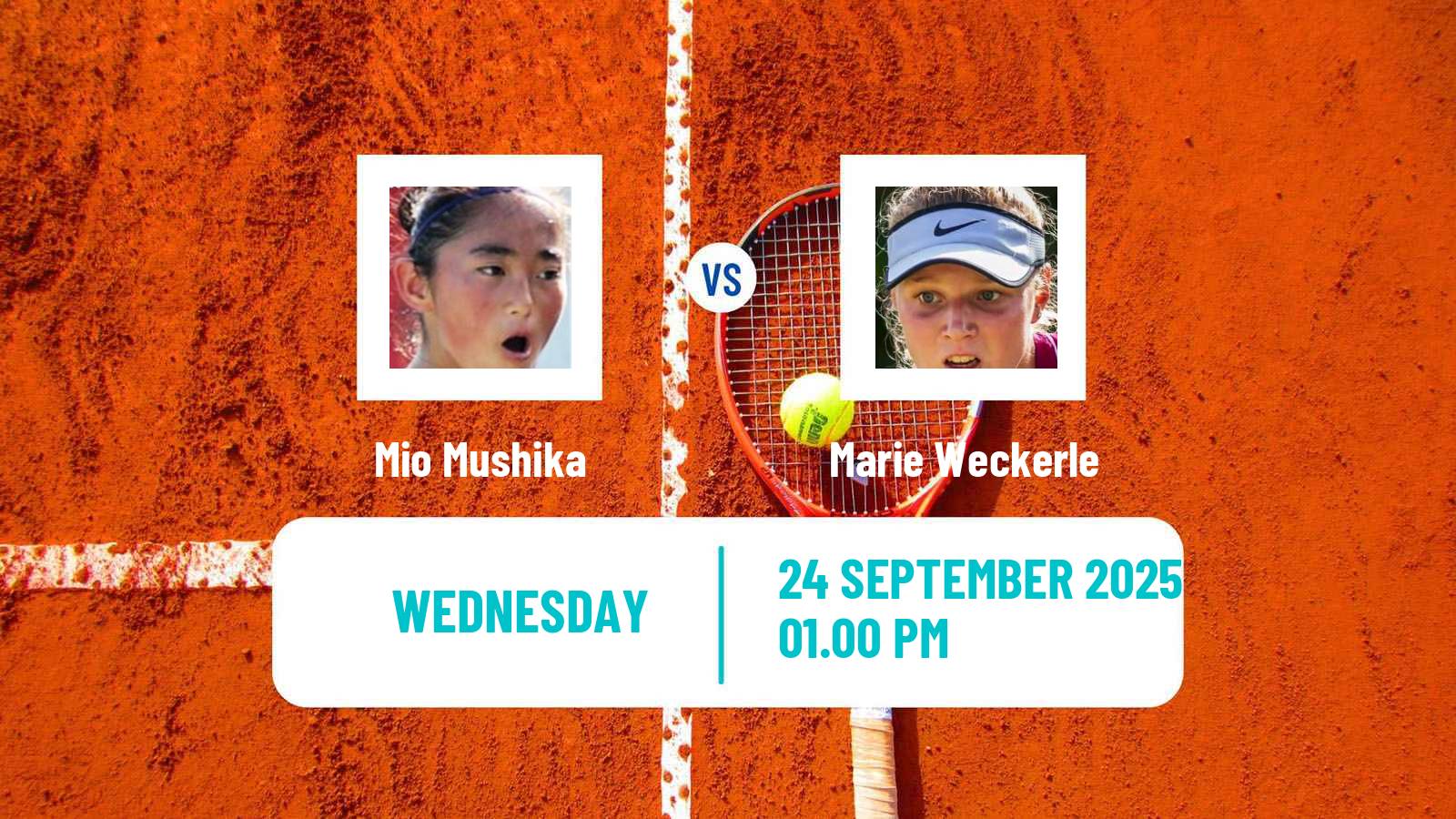 Tennis ITF W35 Berkeley Ca Women Mio Mushika - Marie Weckerle