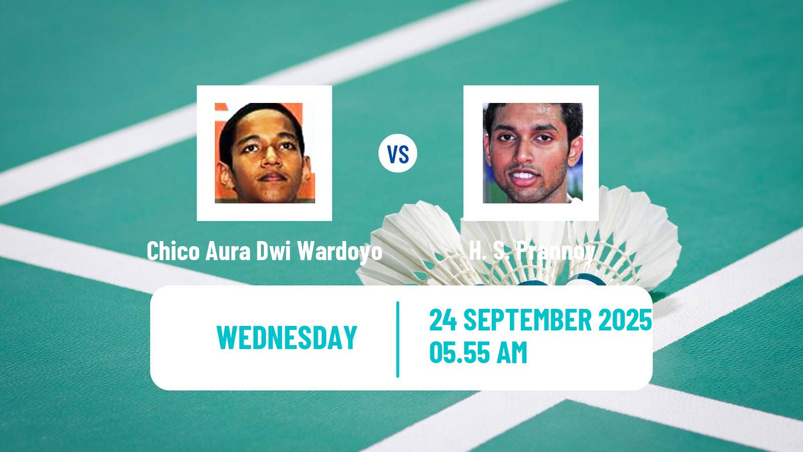 Badminton BWF World Tour Korea Open Men Chico Aura Dwi Wardoyo - H. S. Prannoy
