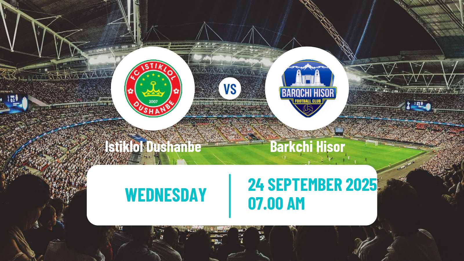 Soccer Tajik League Istiklol Dushanbe - Barkchi Hisor