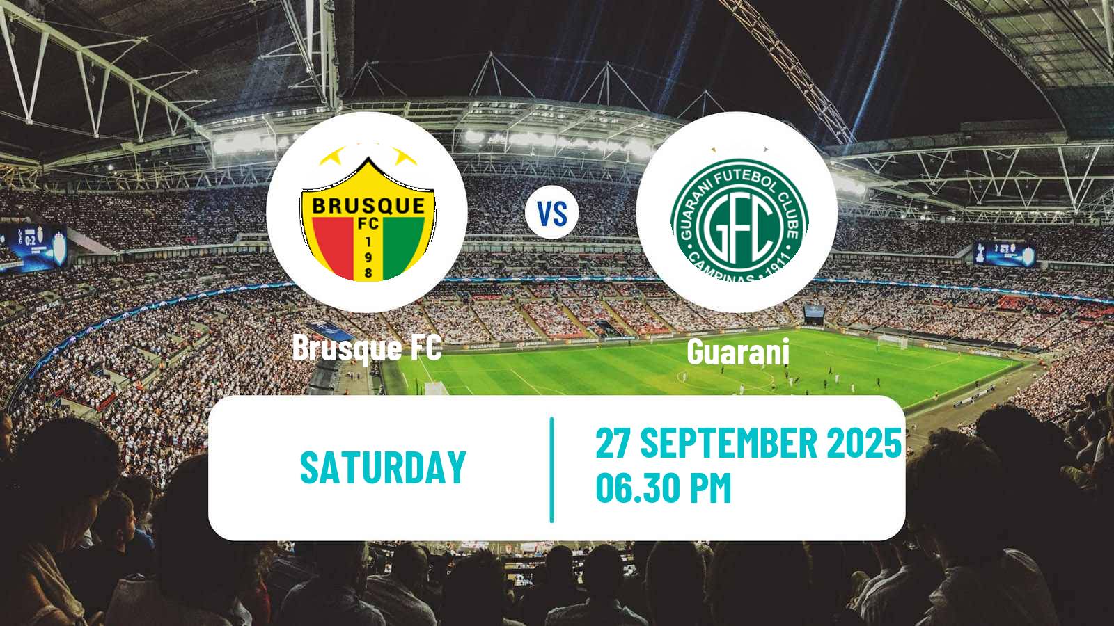 Soccer Brazilian Serie C Brusque - Guarani