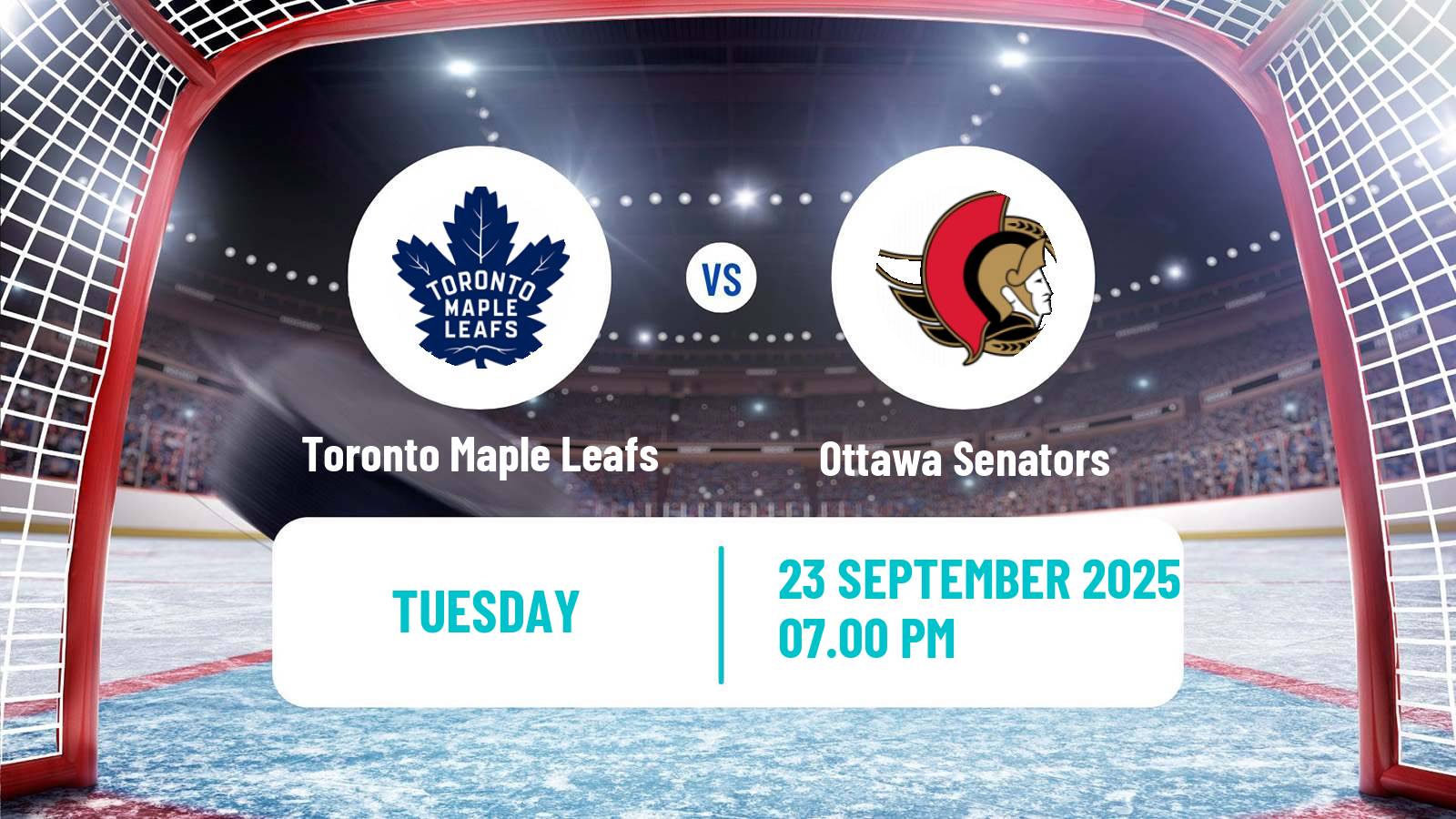 Hockey NHL Toronto Maple Leafs - Ottawa Senators