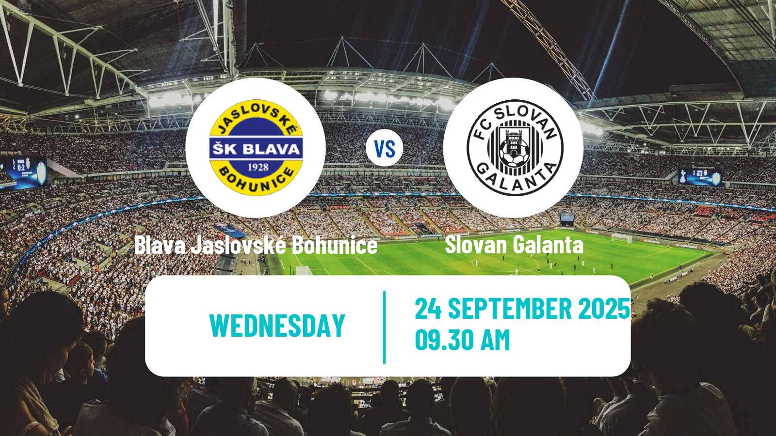 Soccer Slovak Cup Blava Jaslovské Bohunice - Slovan Galanta