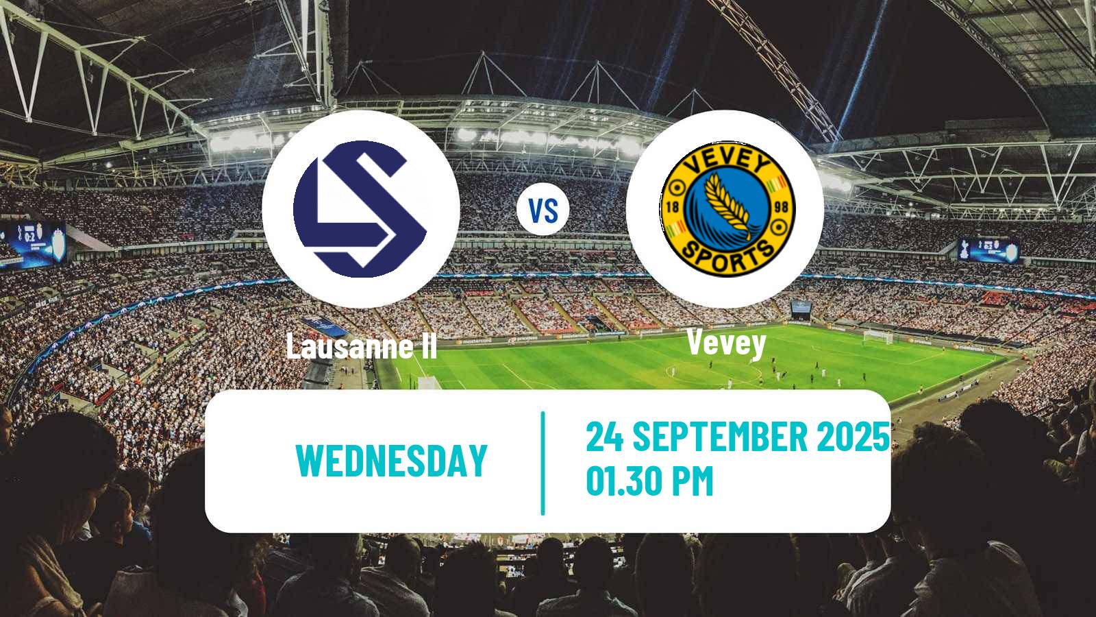 Soccer Swiss Promotion League Lausanne II - Vevey