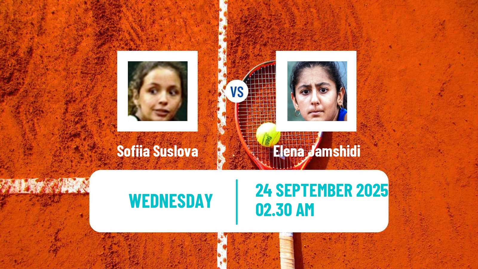 Tennis ITF W15 Gurugram 2 Women Sofiia Suslova - Elena Jamshidi