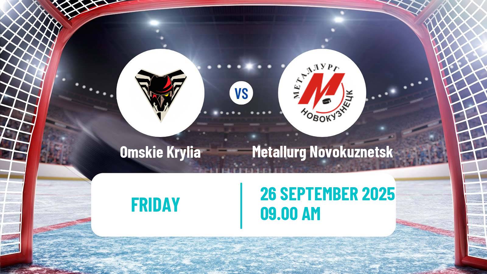 Hockey VHL Omskie Krylia - Metallurg Novokuznetsk