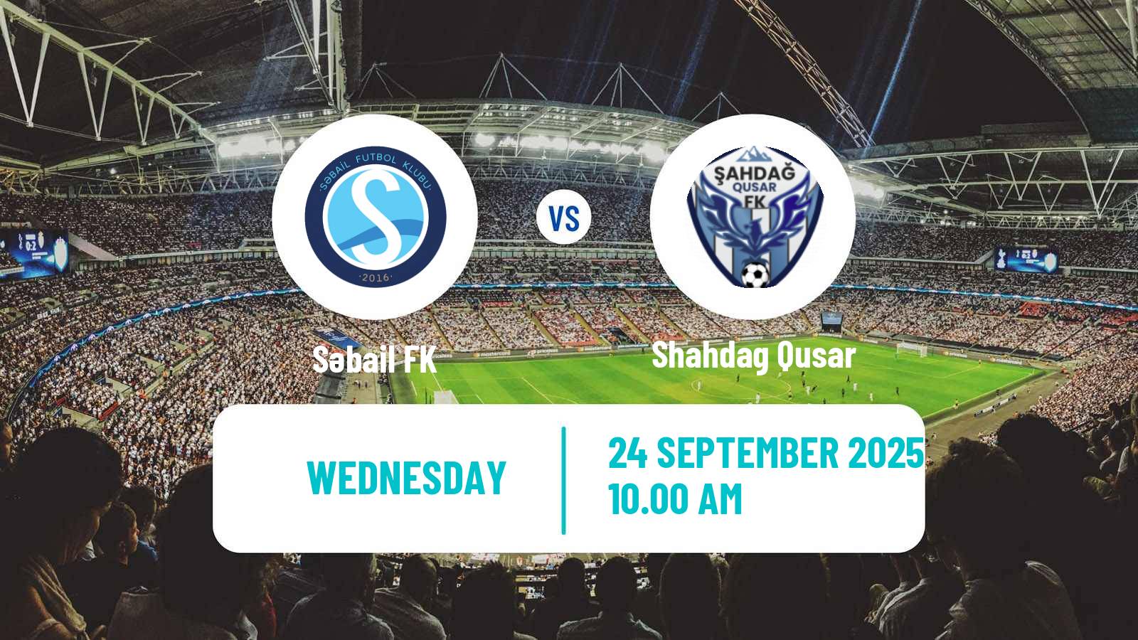 Soccer Azerbaijan First Division Səbail - Shahdag Qusar