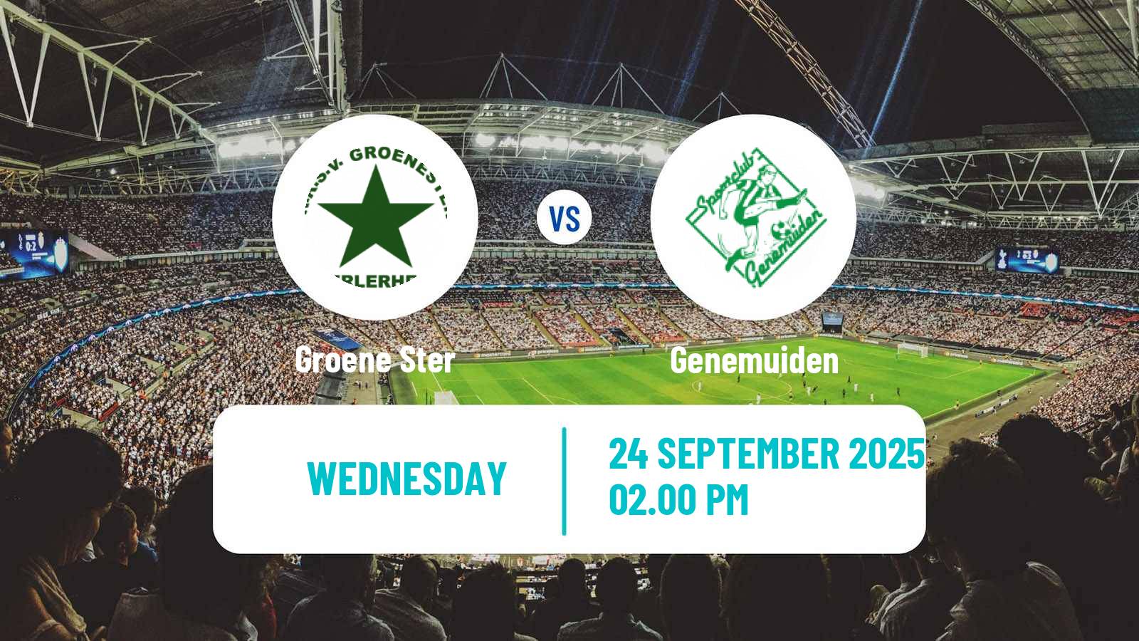 Soccer Dutch KNVB Beker Groene Ster - Genemuiden