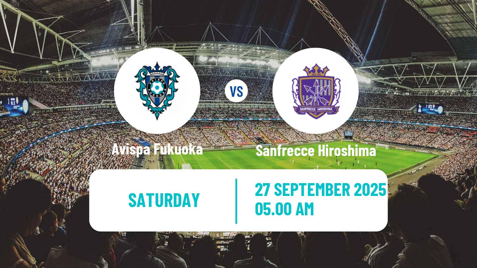 Soccer Japan J1 League Avispa Fukuoka - Sanfrecce Hiroshima