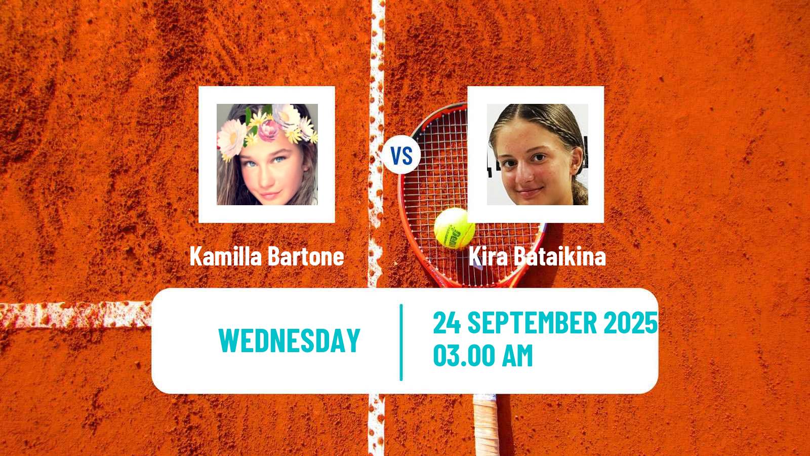 Tennis ITF W15 Sharm Elsheikh 12 Women Kamilla Bartone - Kira Bataikina