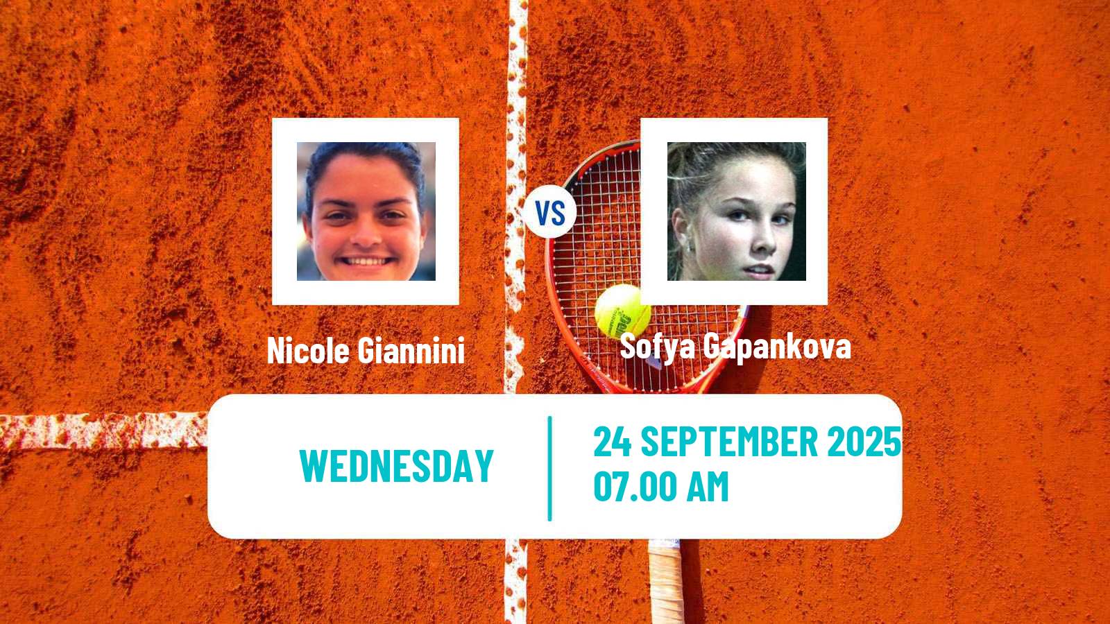 Tennis ITF W15 Sharm Elsheikh 12 Women Nicole Giannini - Sofya Gapankova
