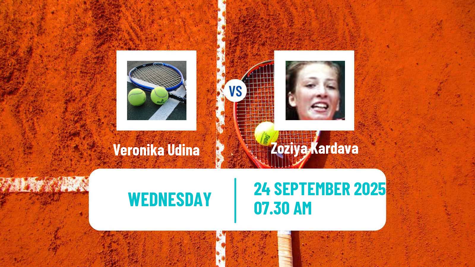 Tennis ITF W15 Sharm Elsheikh 12 Women Veronika Udina - Zoziya Kardava