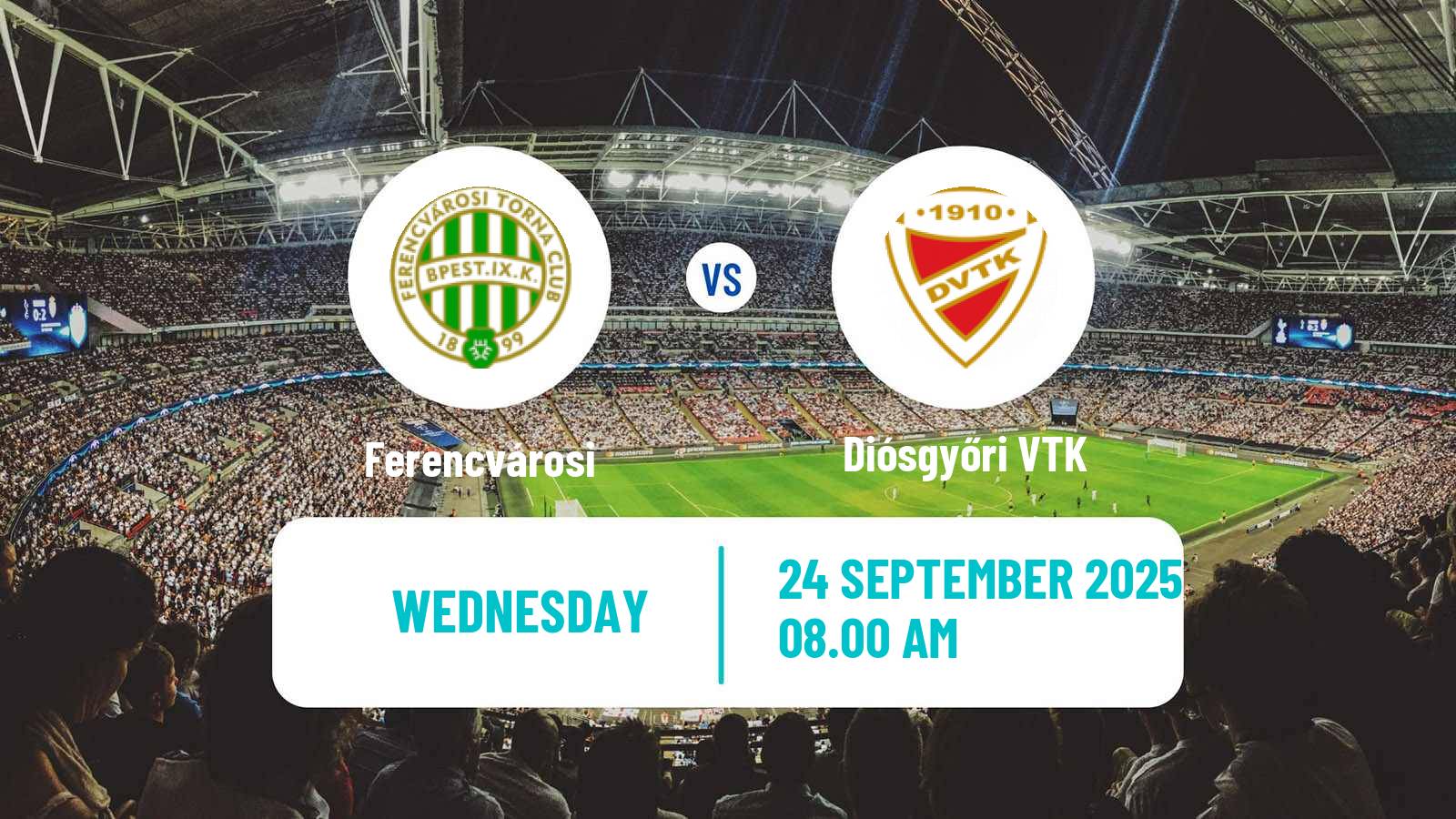 Soccer Hungarian NB I Women Ferencvárosi - Diósgyőri VTK