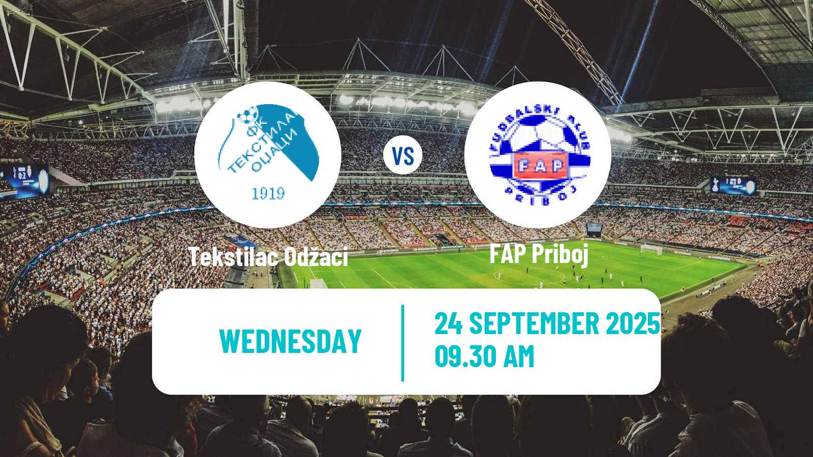 Soccer Serbian Prva Liga Tekstilac Odžaci - FAP Priboj