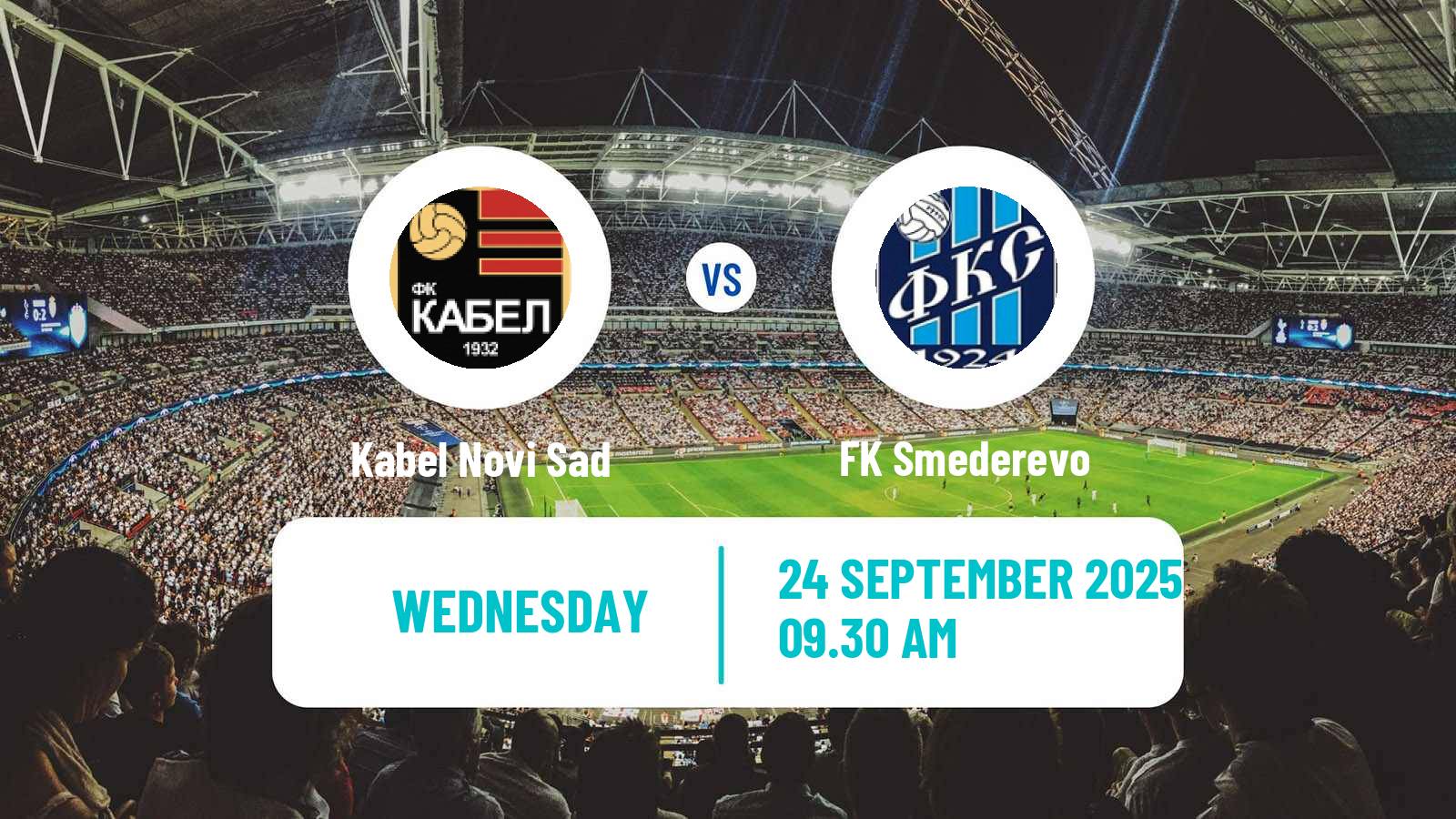 Soccer Serbian Prva Liga Kabel Novi Sad - Smederevo