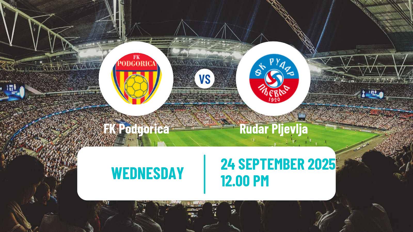 Soccer Montenegrin Druga Liga Podgorica - Rudar Pljevlja