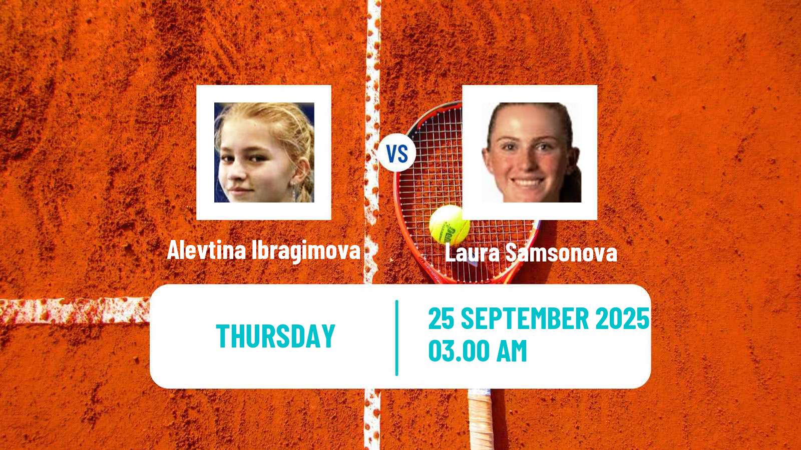 Tennis ITF W50 H Pazardzhik 2 Women Alevtina Ibragimova - Laura Samsonova