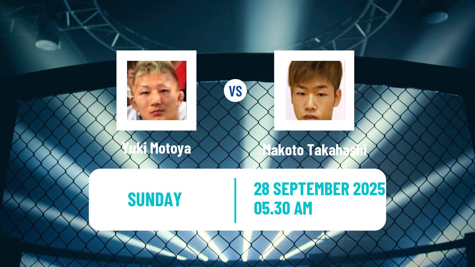 MMA Flyweight Rizin Tournament Men Yuki Motoya - Makoto Takahashi